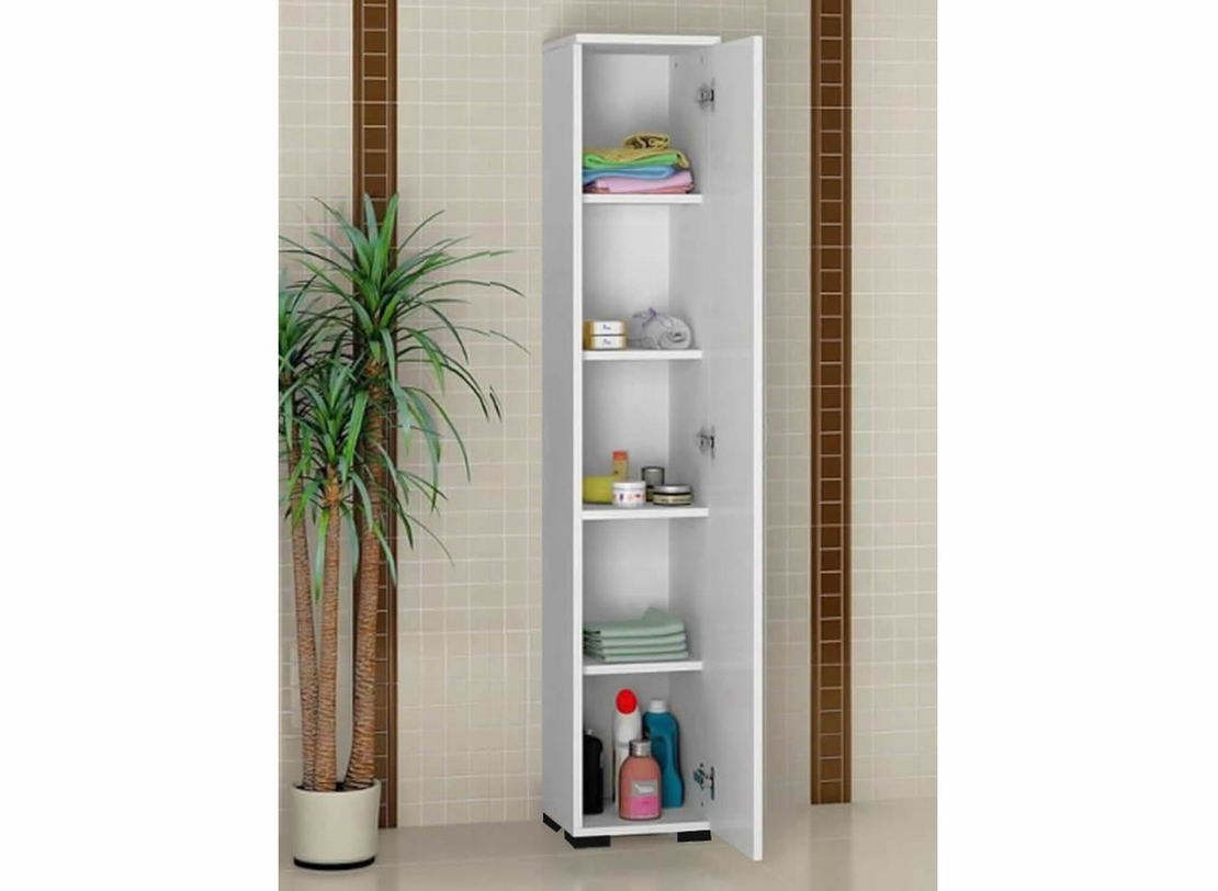 ארון שרות דלת אחת 5 תאים דגם דונלד לבן