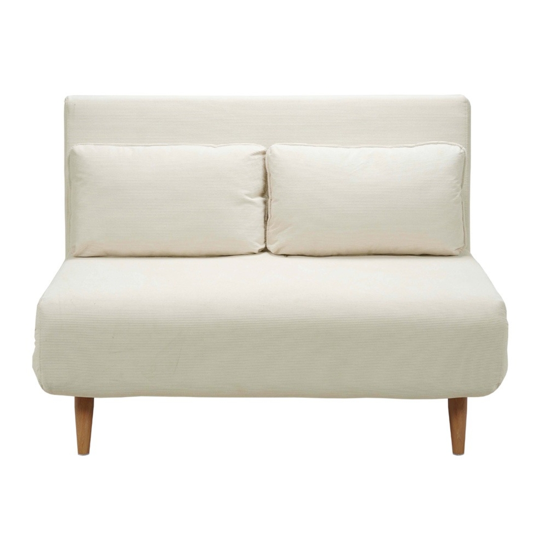 ספה ברוחב 120 נפתחת למיטה מרופדת בד רחיץ דגם נינט קרם