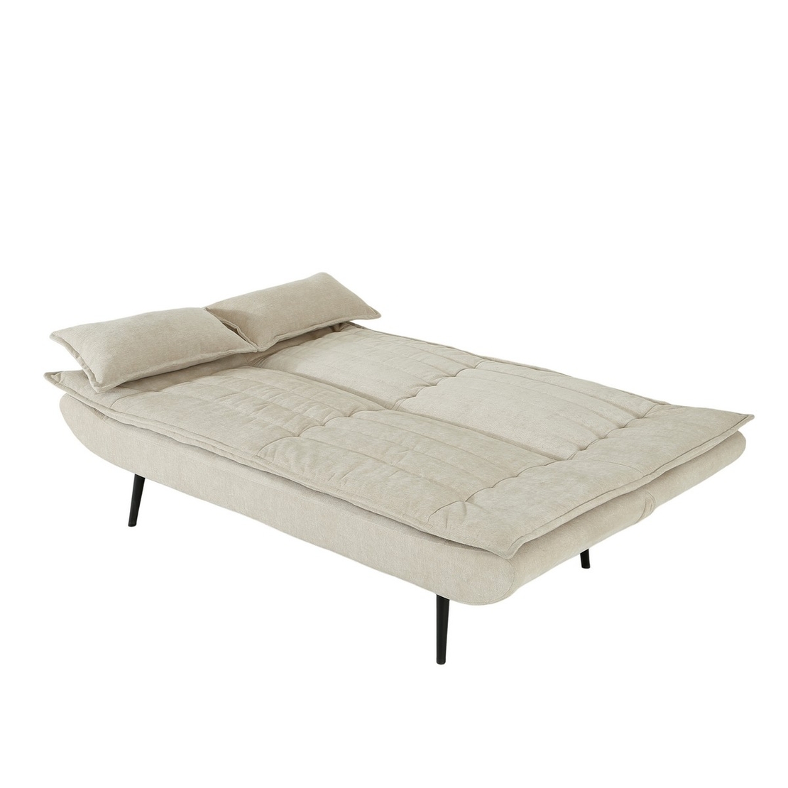 ספת אירוח מעוצבת נפתחת למיטה וחצי דגם הופמן HOFFMAN חום בהיר (בז')