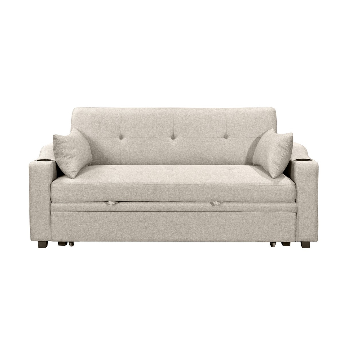 ספה דו-מושבית נפתחת למיטה זוגית דגם פצ’רטי PACERTI חום בהיר (בז')