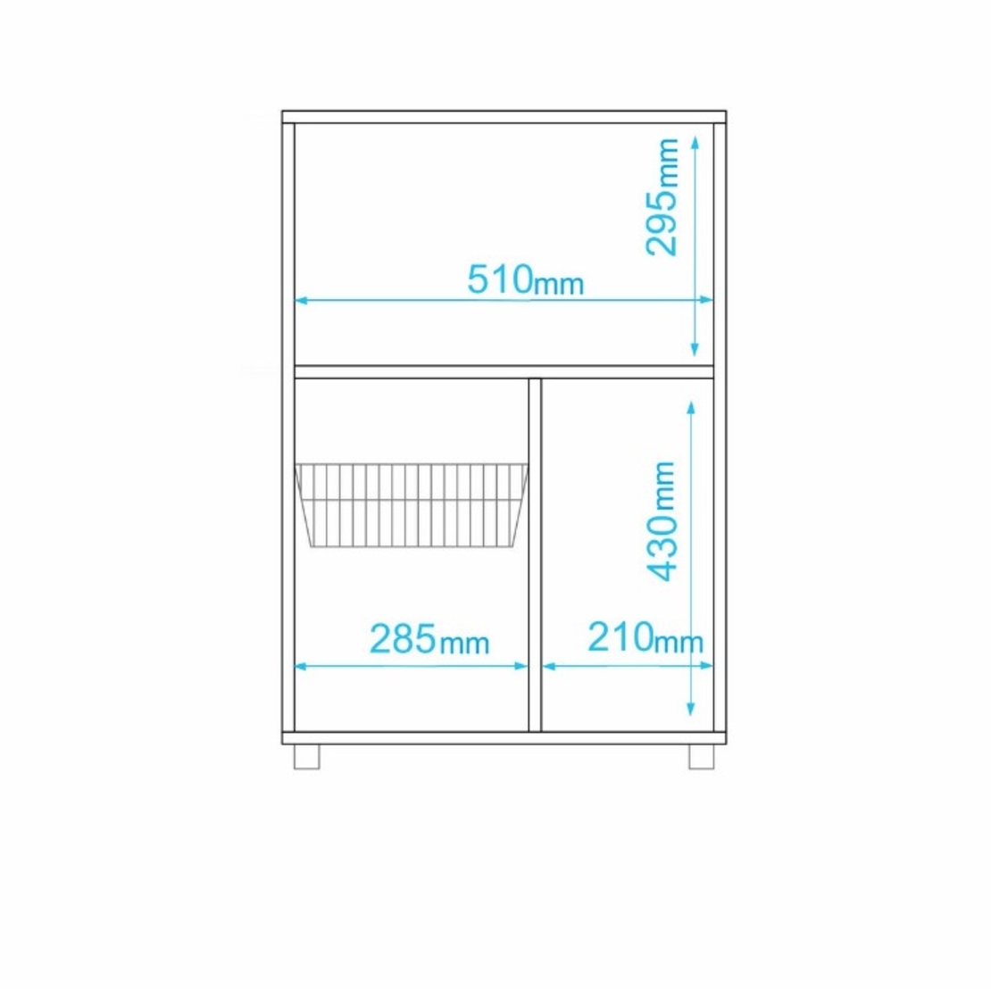 ארונית שירות למטבח ומיקרוגל דגם סקנדי SCANDY