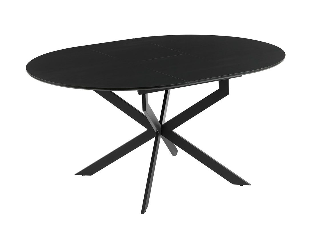 פינת אוכל עגולה נפתחת 120/160 כולל 4 כסאות מבד בוקלה רחיץ דוחה כתמים דגם קלאסיק