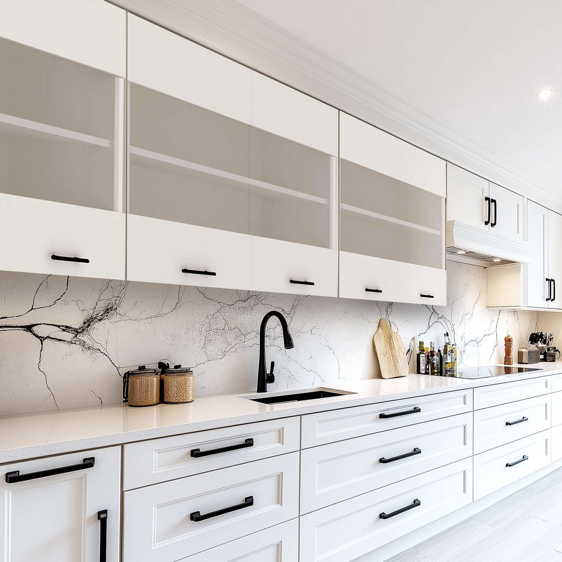 ארון שירות עליון למטבח ברוחב 80 ס