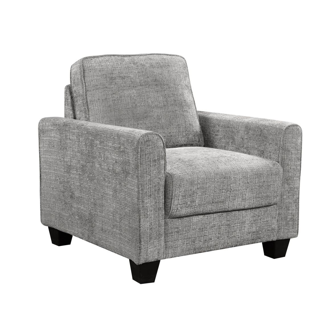 כורסת יחיד לסלון מרופדת בד דגם רינו RINO אפור בהיר