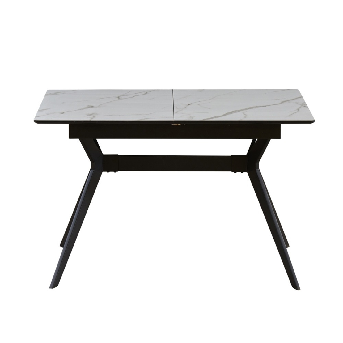 פינת אוכל נפתחת 1.2-2.0 מ' עם 4 כסאות דגם סנטוריני לבן-רוז