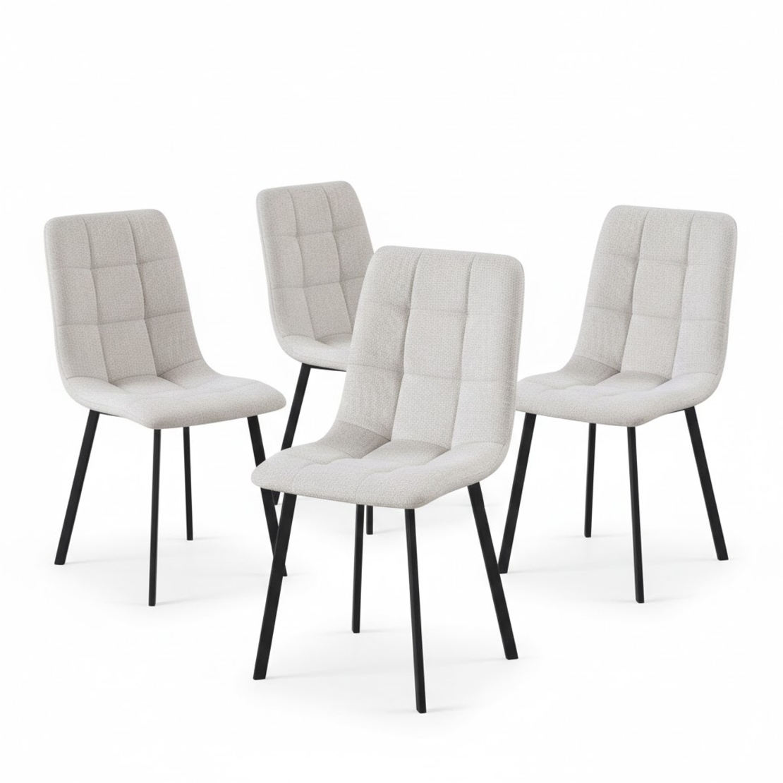 פינת אוכל שולחן קרמיקה 140 ס”מ ו4 כסאות דגם קאנטונה CANTONA כסא בז'