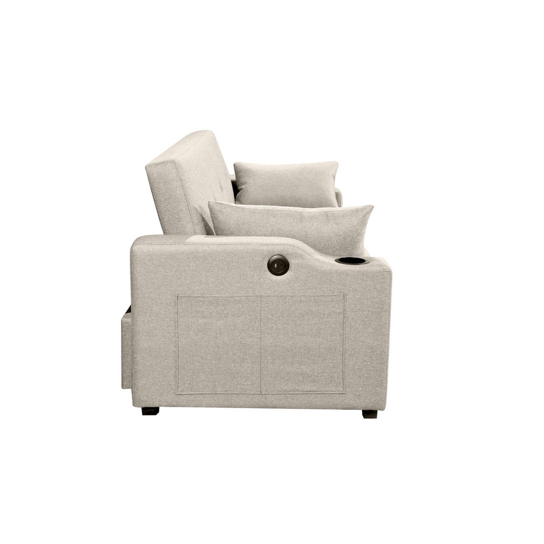 ספה דו-מושבית נפתחת למיטה זוגית דגם פצ’רטי PACERTI חום בהיר (בז')