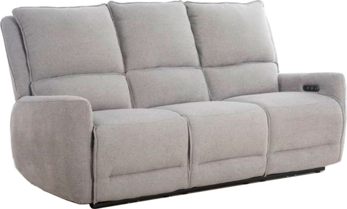 ספה עם ריקליינרים חשמליים דגם גנובה Genova-3 אפור בהיר