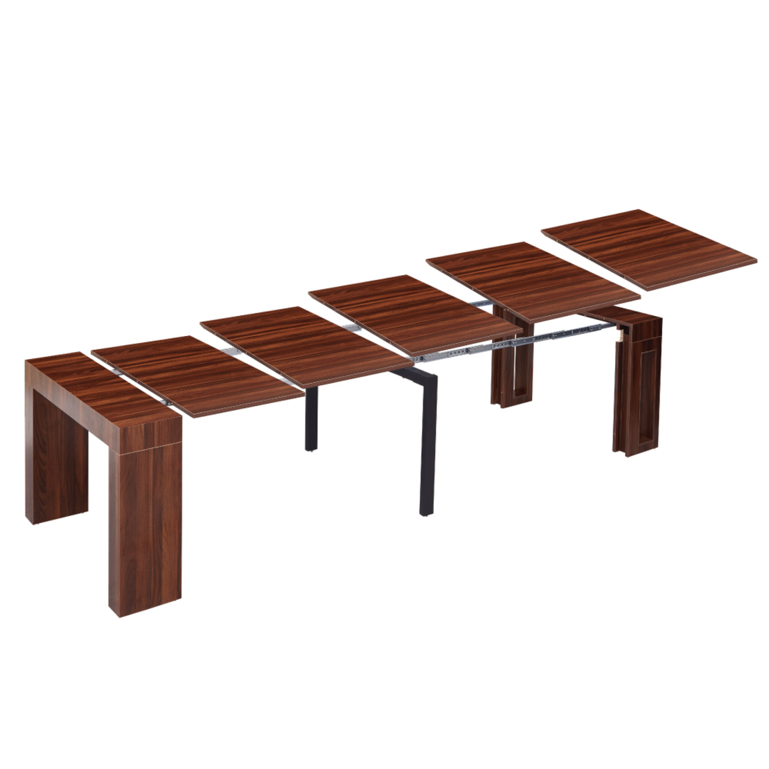 קונסולה נפתחת לפינת אוכל 3 מטר דגם הרמס Hermes אגוז | מבית WOODY