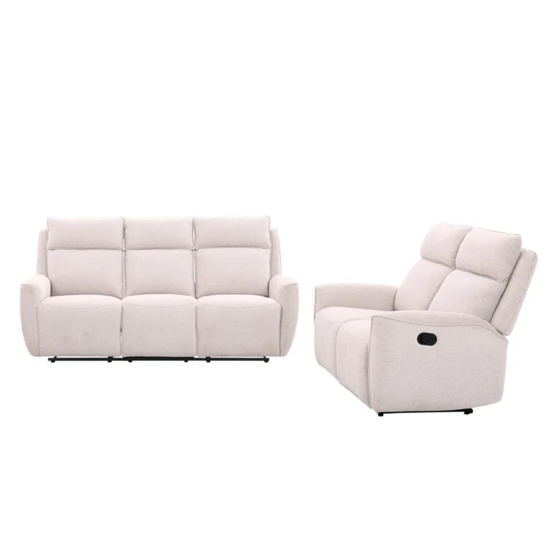 מערכת ישיבה 3+2 מבד עם 4 הדומים נשלפים דגם פיראוס אופווייט