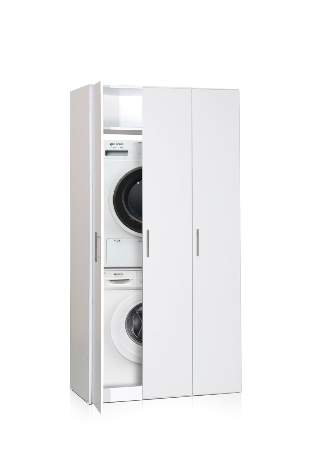 ארון שירות 3 דלתות למכונת כביסה ולמייבש דגם אופיר 413 מבית יראון YIRON - תוצרת ישראל