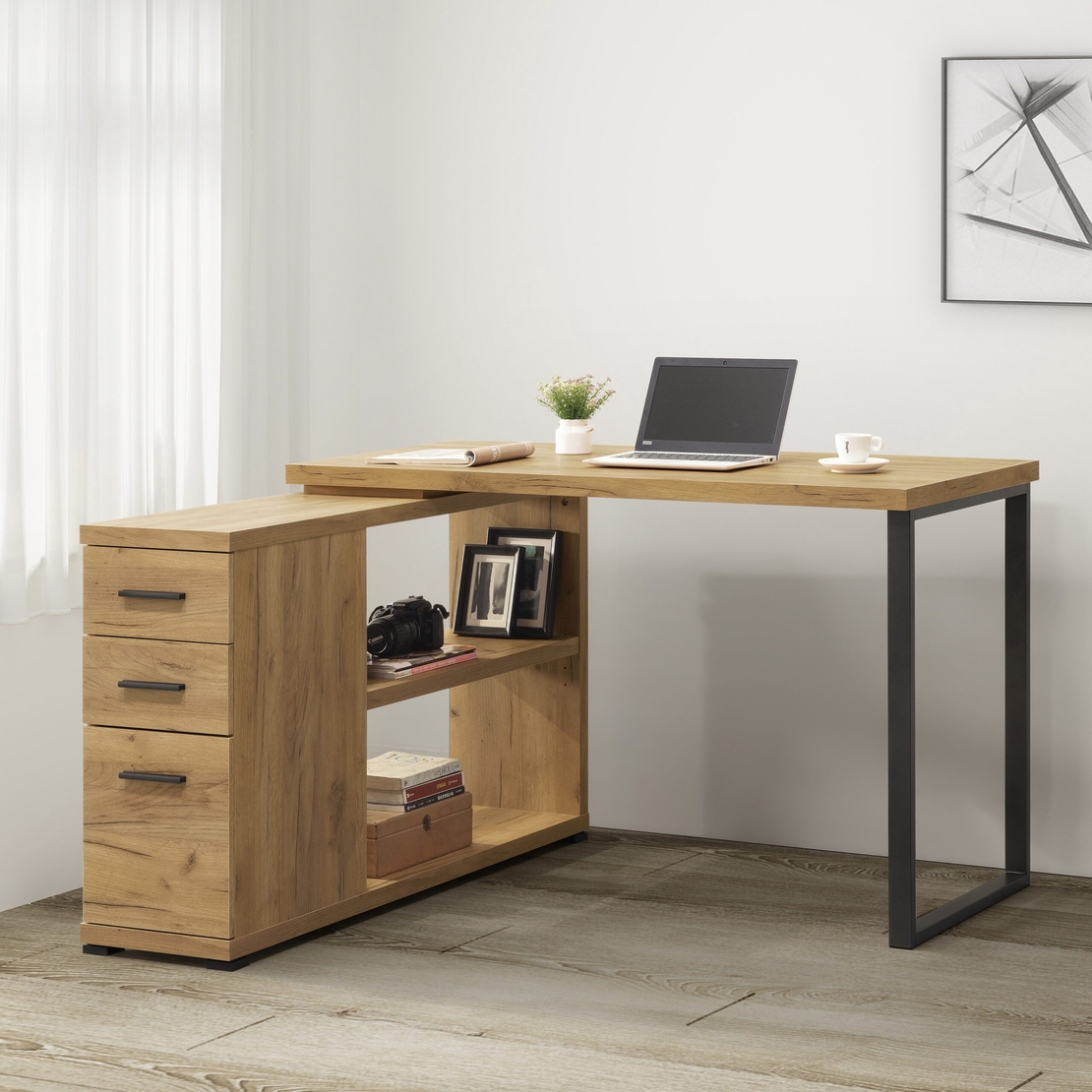 שולחן כתיבה פינתי מעוצב דגם לאון