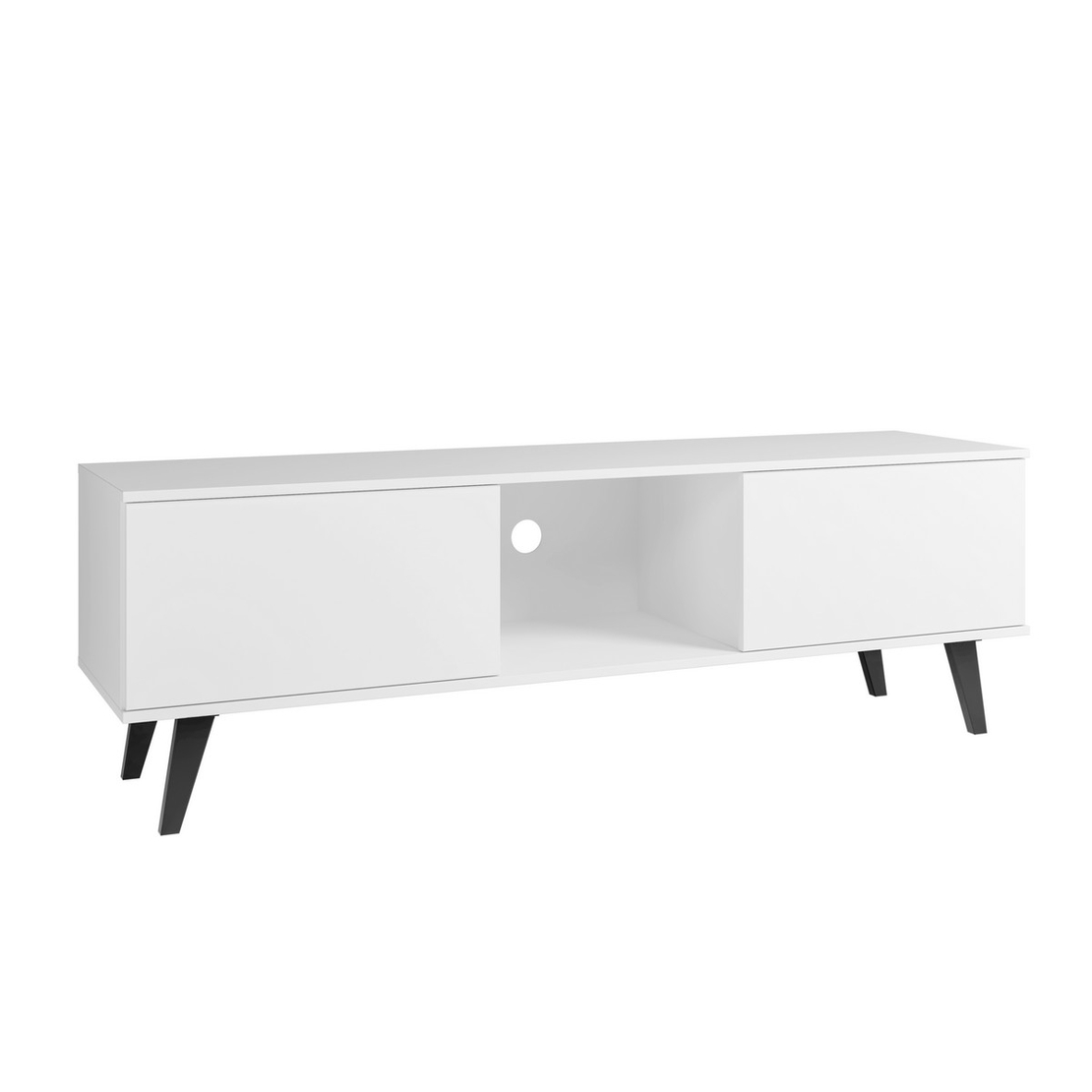 מזנון רוחב 158 דלתות ותא אחסון דגם ליברה LIBRA לבן