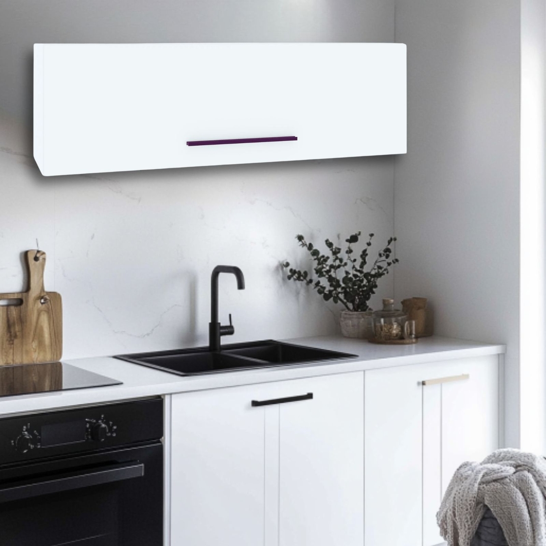 ארונית קלאפה 95/30 לתלייה לאורך או לרוחב דגם רונית RONIT לבן