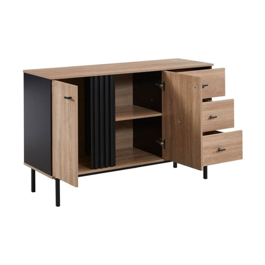 קומודה אחסון ברוחב 160 עם דלתות ומגירות דגם טורן TORREN