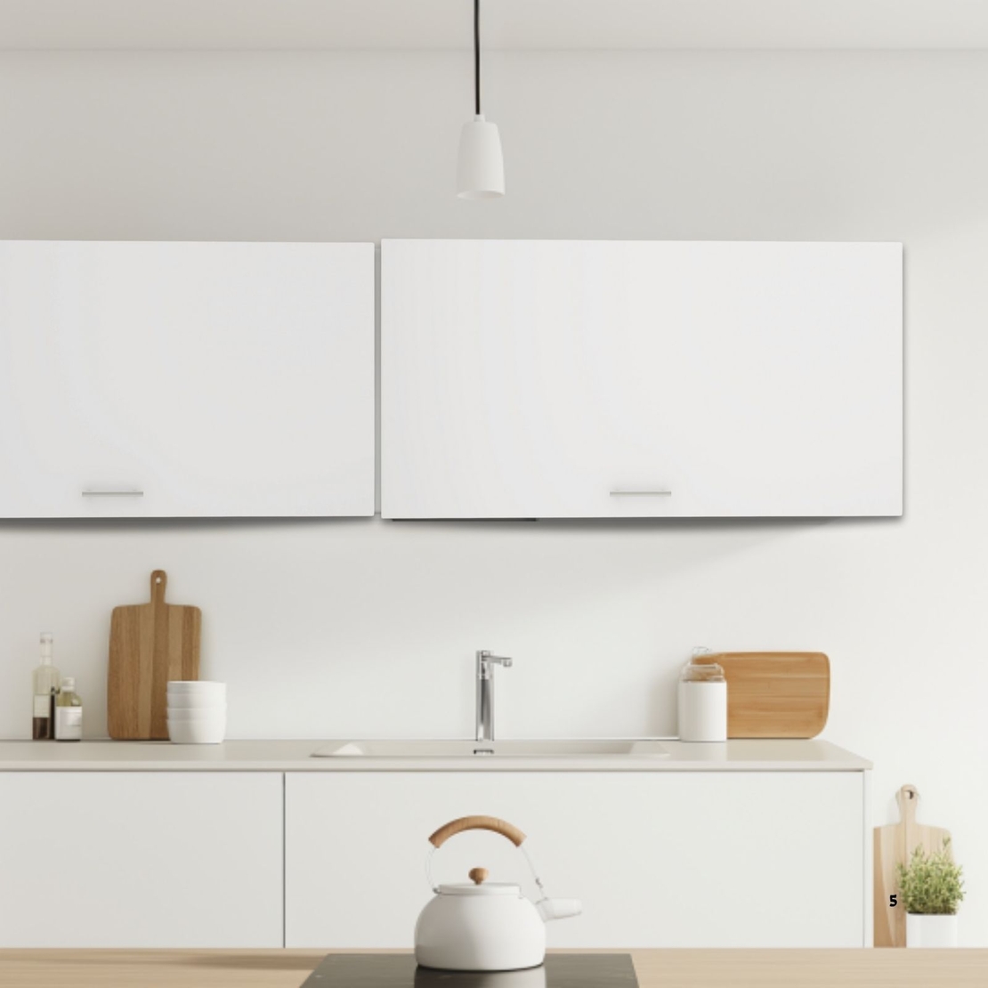 ארון שרות עליון למטבח קלאפה ברוחב 90 דגם רומי