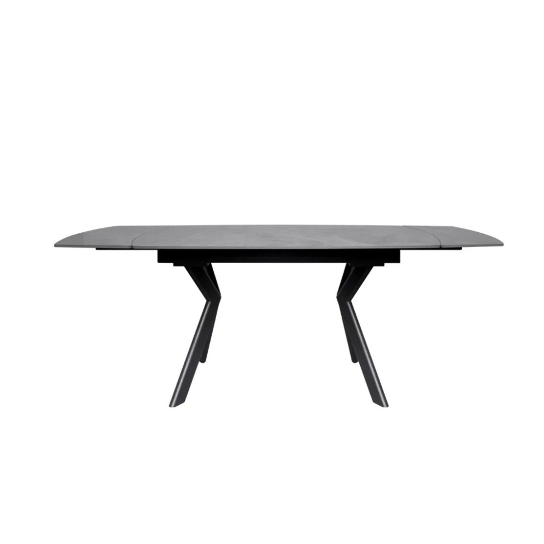 שולחן אוכל אבן קרמית נפתח דגם גפן 140 אפור