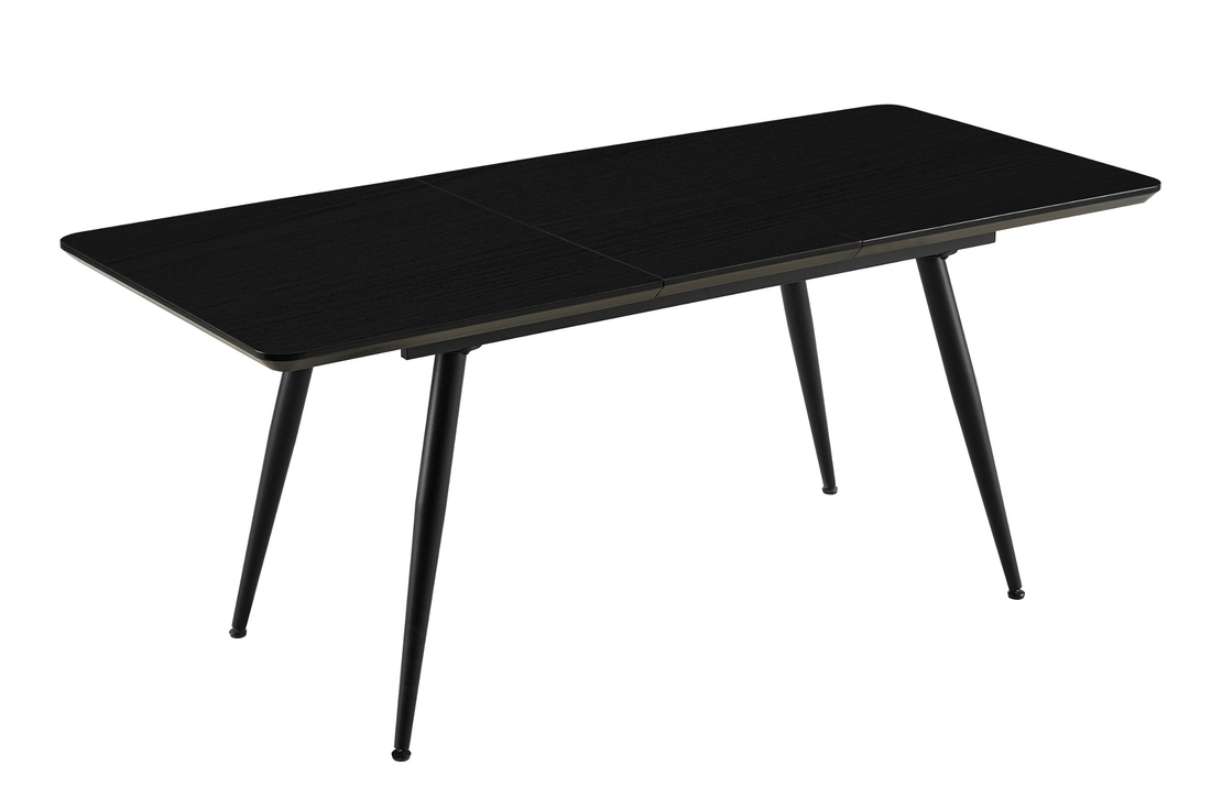 פינת אוכל מלבנית נפתחת 140/180 כולל 4 כסאות מבד קטיפה רחיץ דוחה כתמים דגם מאברוס