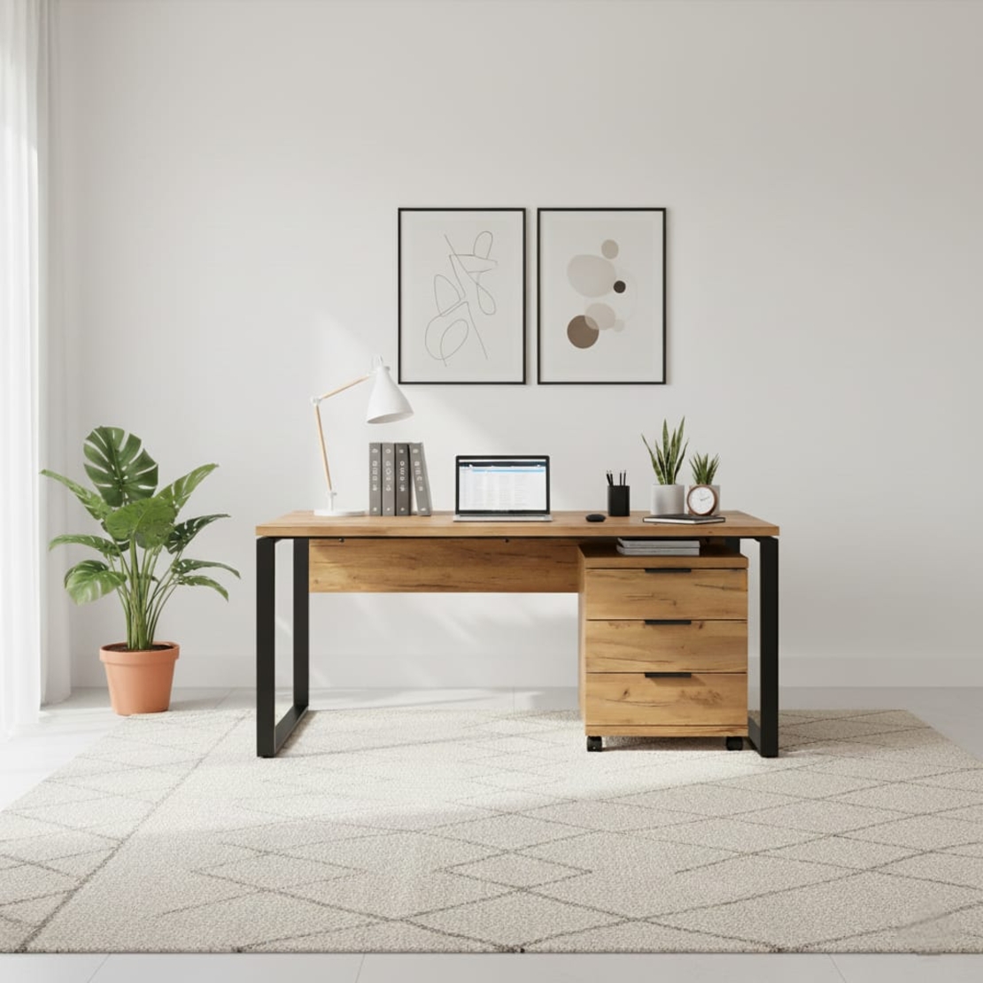 שידת 3 מגירות ניידת דגם אמיר