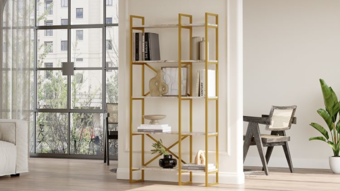 ספרייה מעוצבת דגם עמיאל מסדרת GOLD