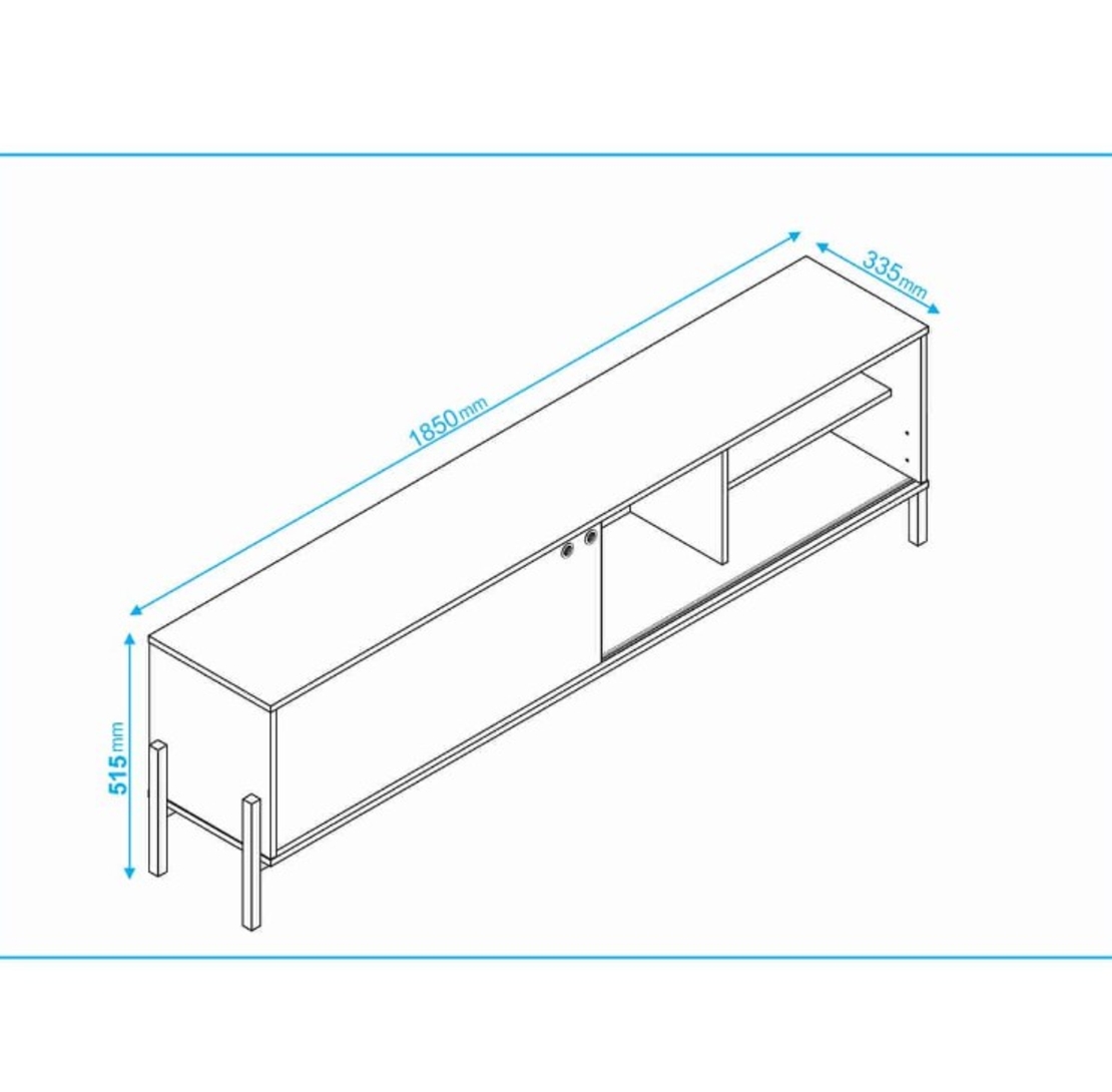 מזנון טלוויזיה ברוחב 185 דגם מרטין MARTIN לבן
