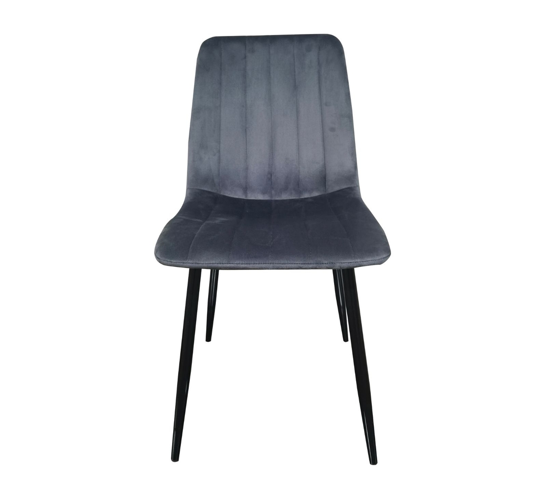 רביעיית כיסאות מרופדים דגם ריביירה Riviera אפור כהה