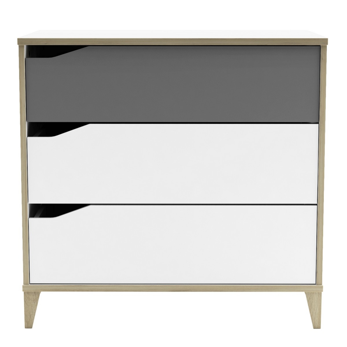 שידת אחסון קומודה עם 3 מגירות דגם גיניוס GENIUS