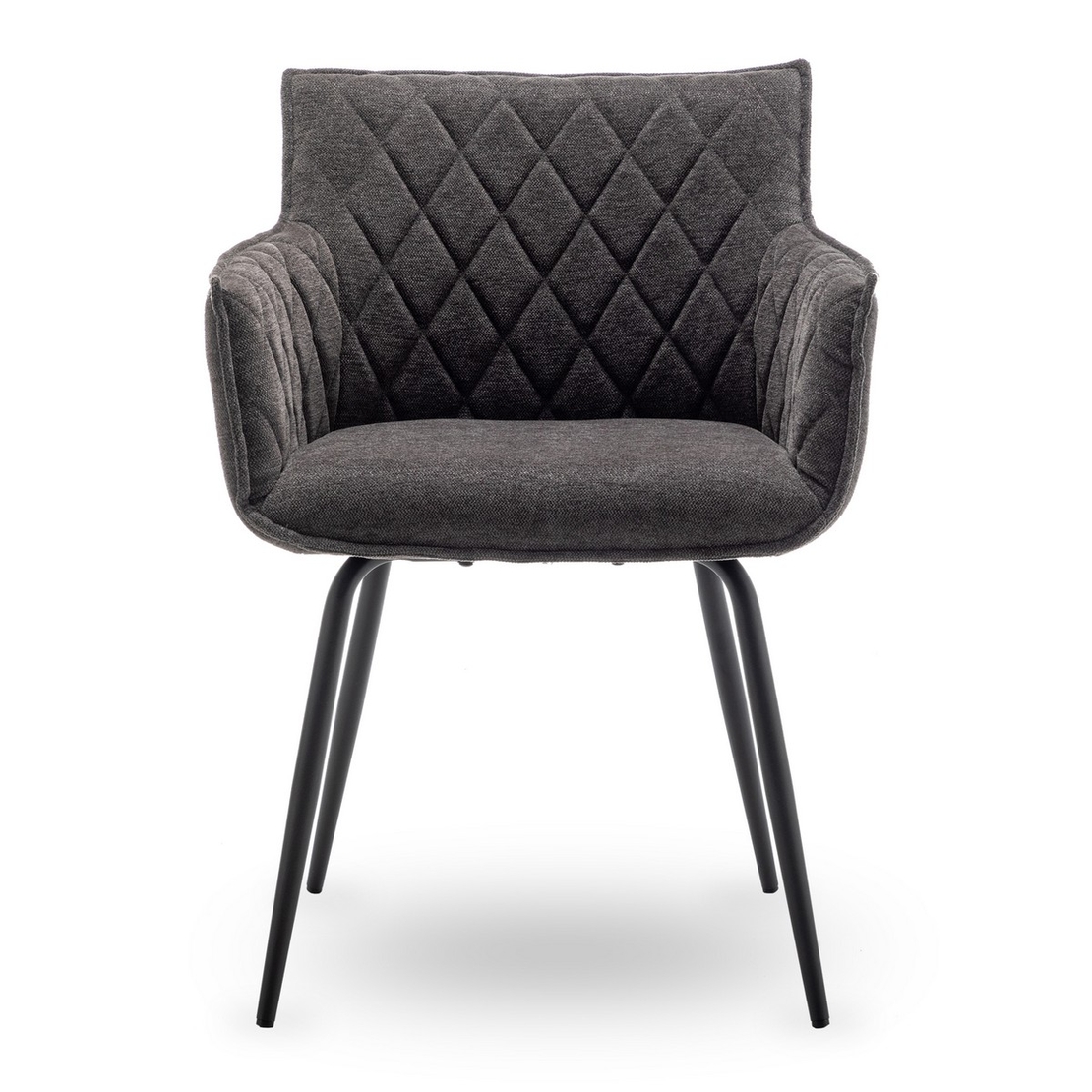 זוג כסאות לפינת אוכל מרופדים דגם קפטן CAPITAN אפור