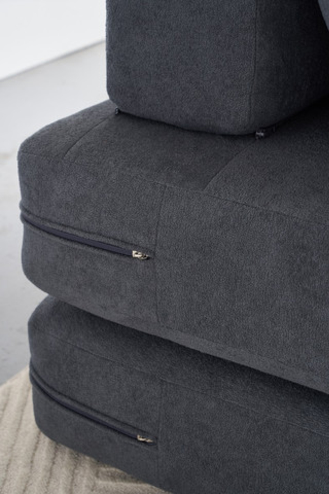 כורסא נפתחת למיטת יחיד דגם אתנה ATENA אפור כהה