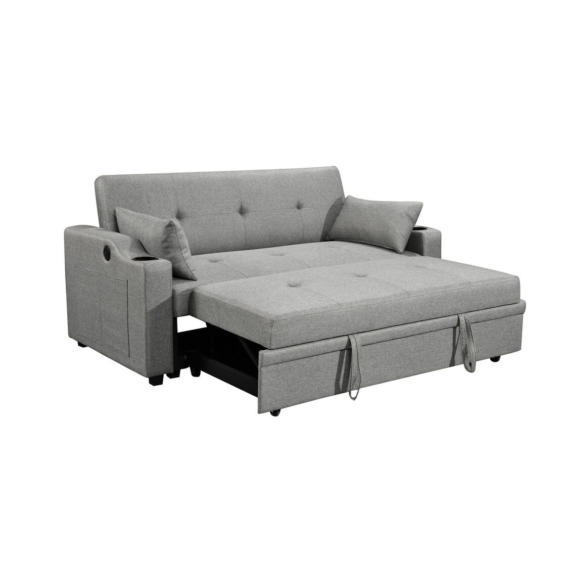 ספה דו-מושבית נפתחת למיטה זוגית דגם פצ’רטי PACERTI אפור