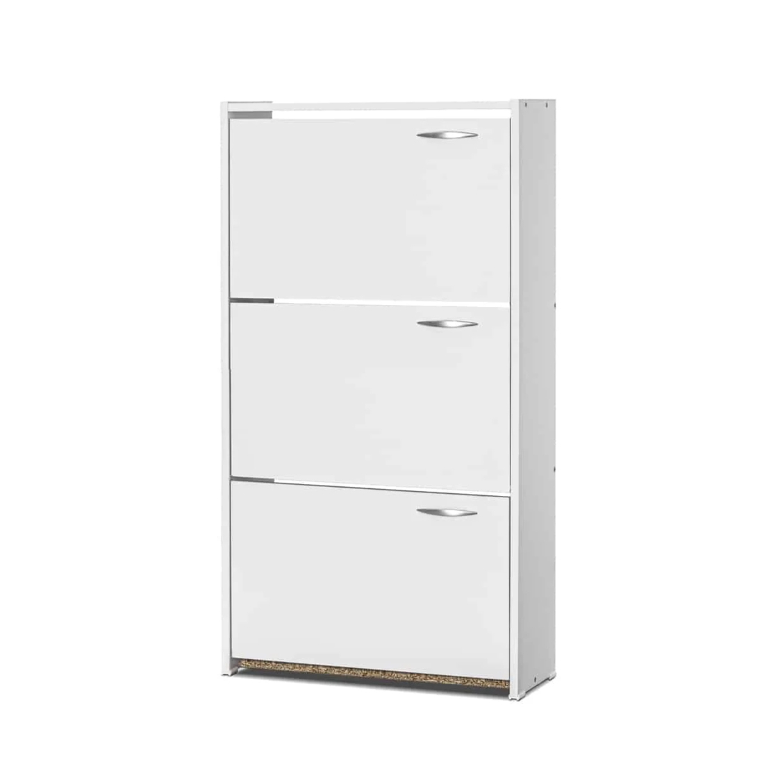 ארון נעליים 3 דלתות דגם רפי 125 לבן מבית יראון YIRON - תוצרת ישראל