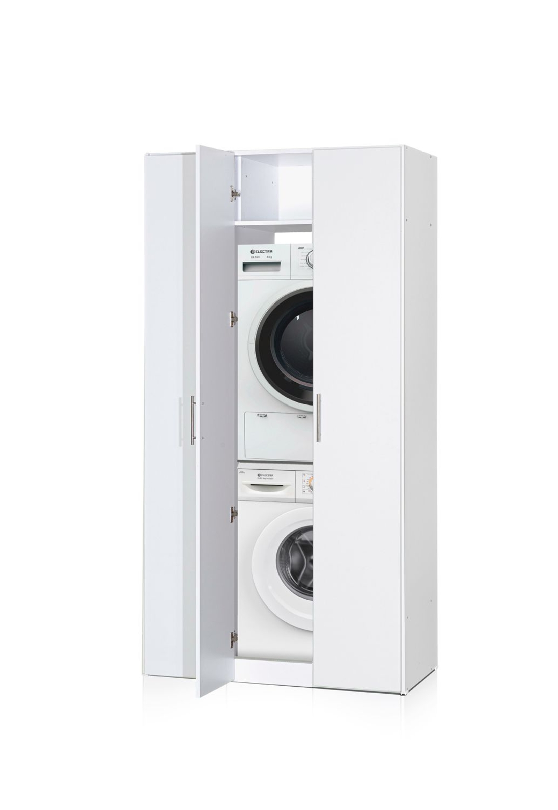 ארון שירות 3 דלתות למכונת כביסה ולמייבש דגם אופיר 413 מבית יראון YIRON - תוצרת ישראל