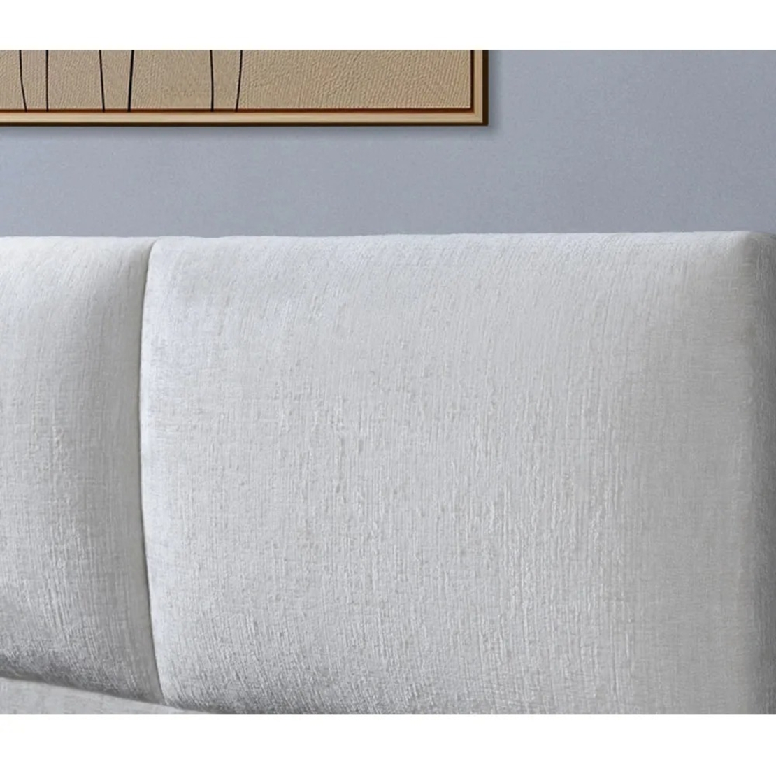 מיטה זוגית מרופדת בד רחיץ בעיצוב מרחף דגם אייר אופוויט