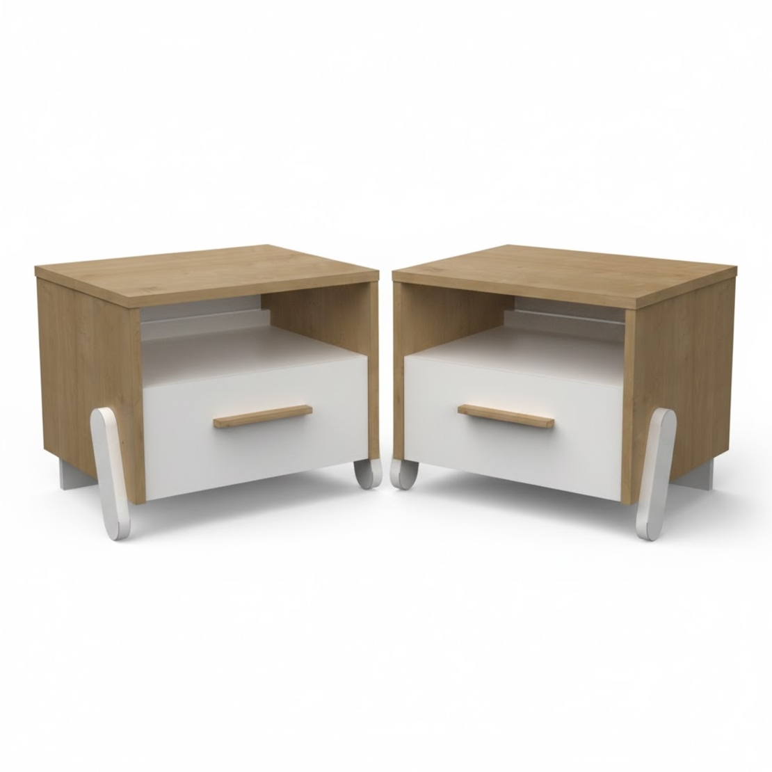 זוג שידות לילה עם מגירה דגם נאילי NAILI