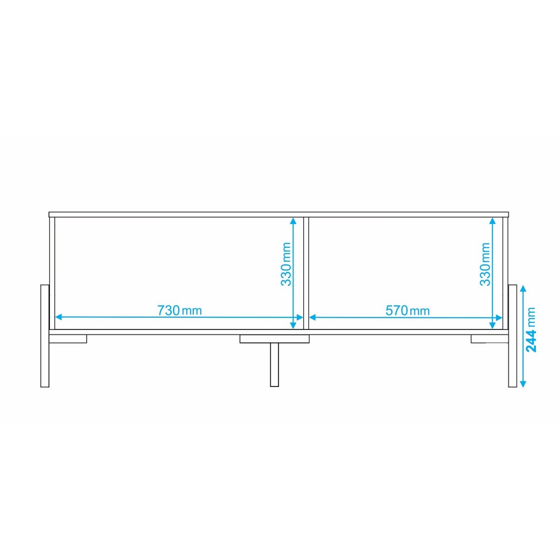 מזנון טלוויזיה רוחב 140 דגם מיסטרל MISTRAL לבן