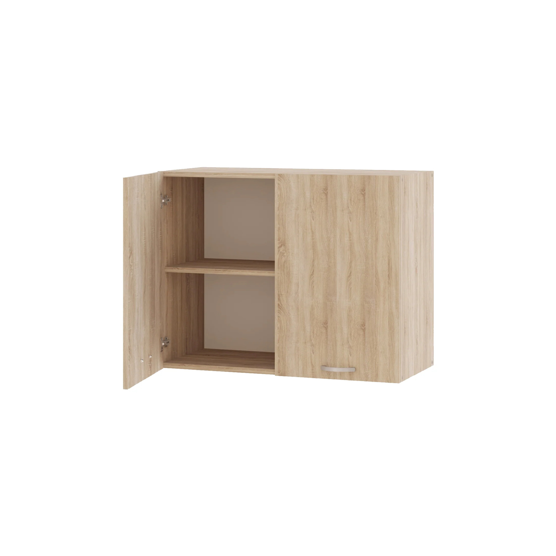 ארונות מטבח מודרני ברוחב 80 כולל כיור נירוסטה דגם נאפולי Napoli אלון