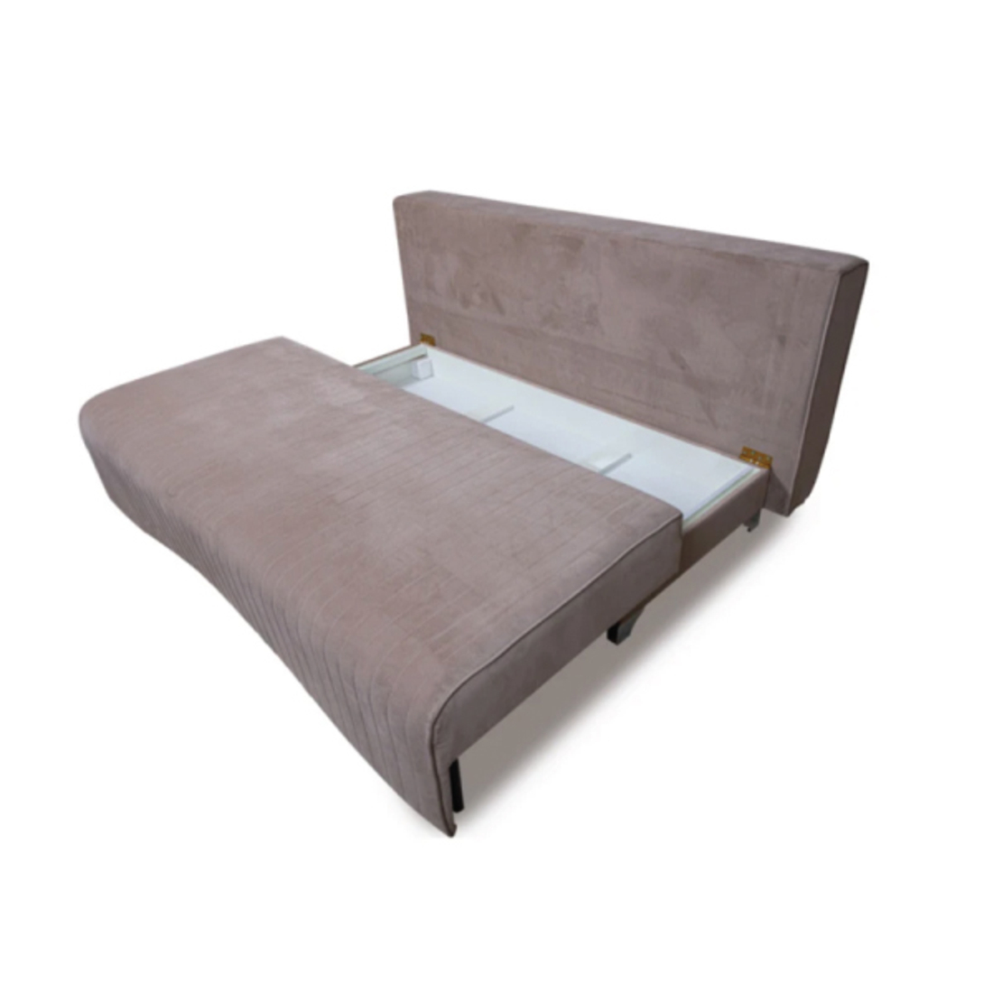 ספה נפתחת למיטה זוגית עם ארגז מצעים דגם מילאנו חום מוקה | תוצרת ישראל