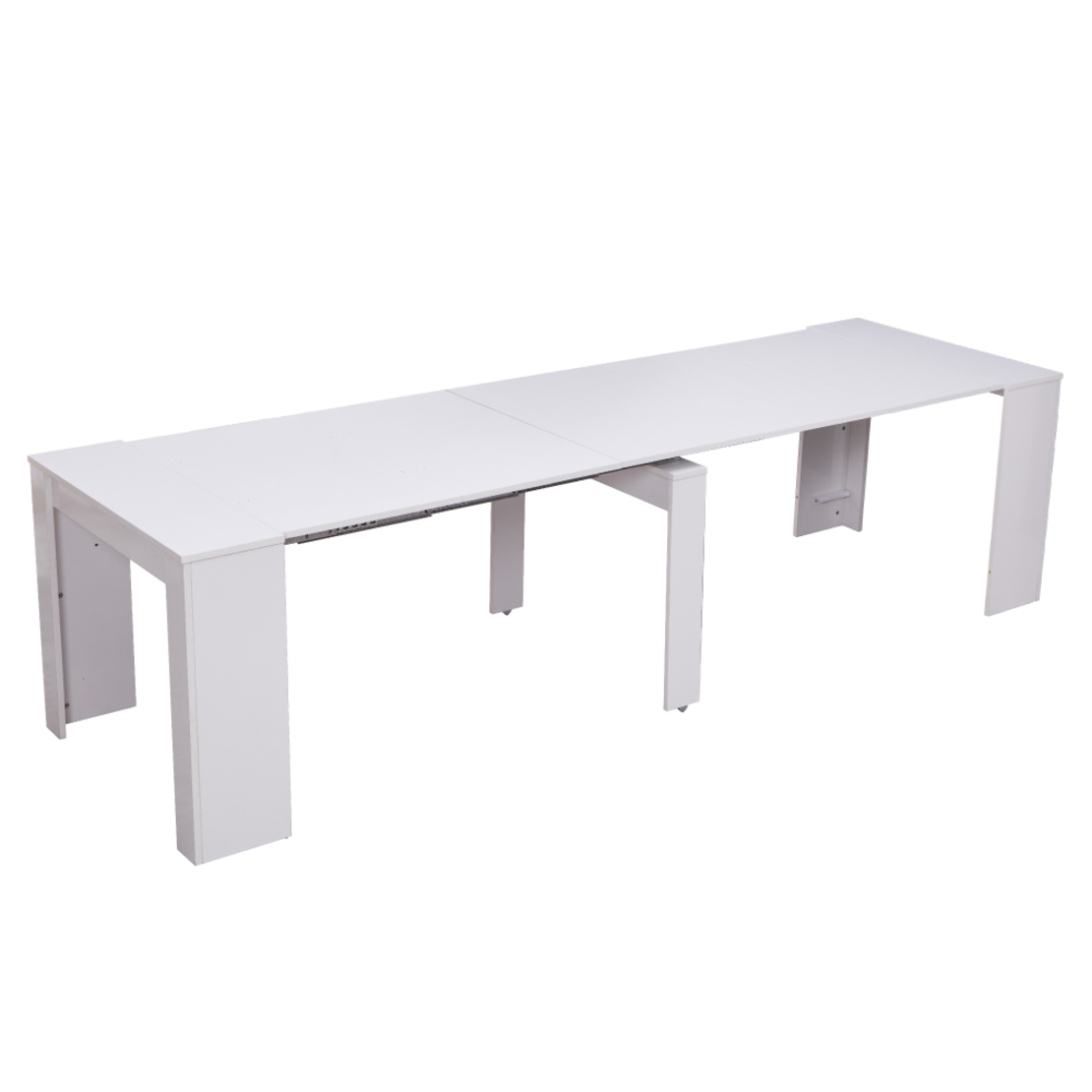 קונסולה נפתחת לפינת אוכל 3 מטר דגם זאוס Zeus לבן | מבית WOODY