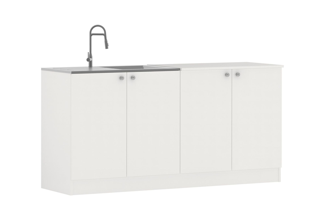 ארון מטבח מודרני ברוחב 1.6 כולל כיור נירוסטה דגם סיגלית