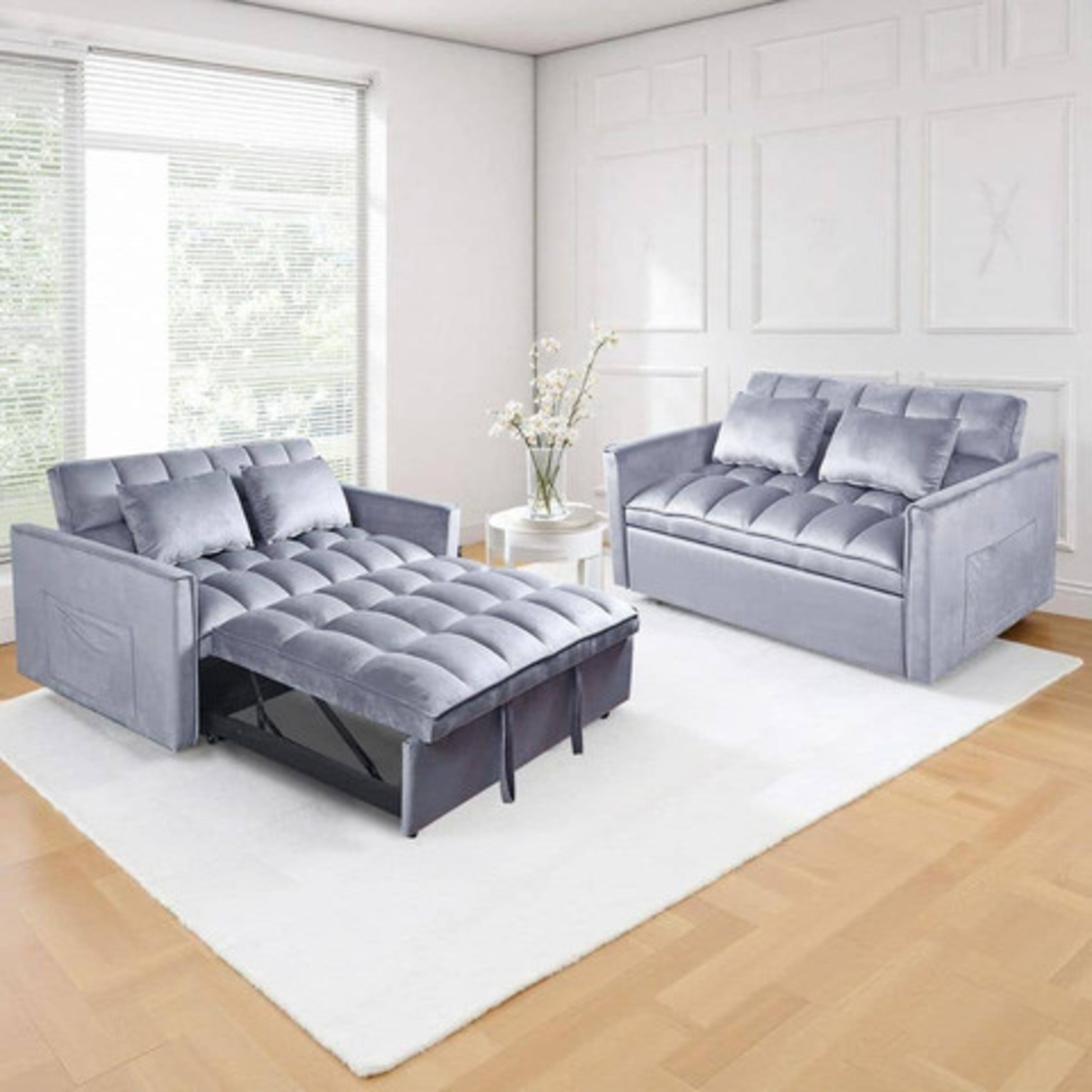 ספה נפתחת למיטה Ravenna רוונה אפור בהיר