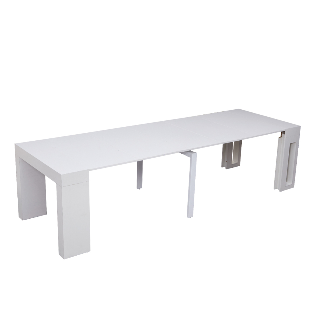 קונסולה נפתחת לפינת אוכל 3 מטר דגם הרמס Hermes לבן | מבית WOODY