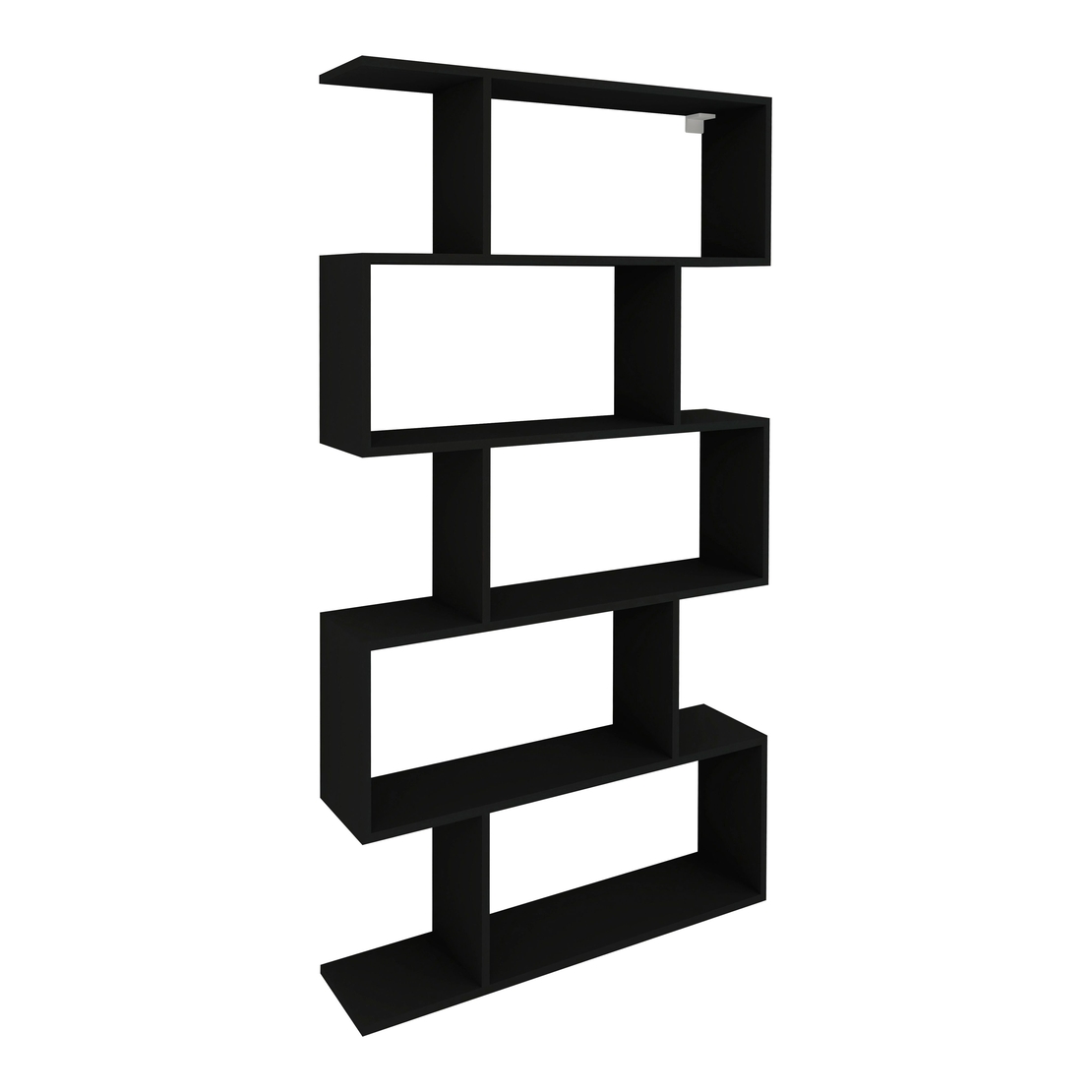 ספריה כוורת זיגזג ברוחב 90 בעיצוב מודרני דגם ורד שחור