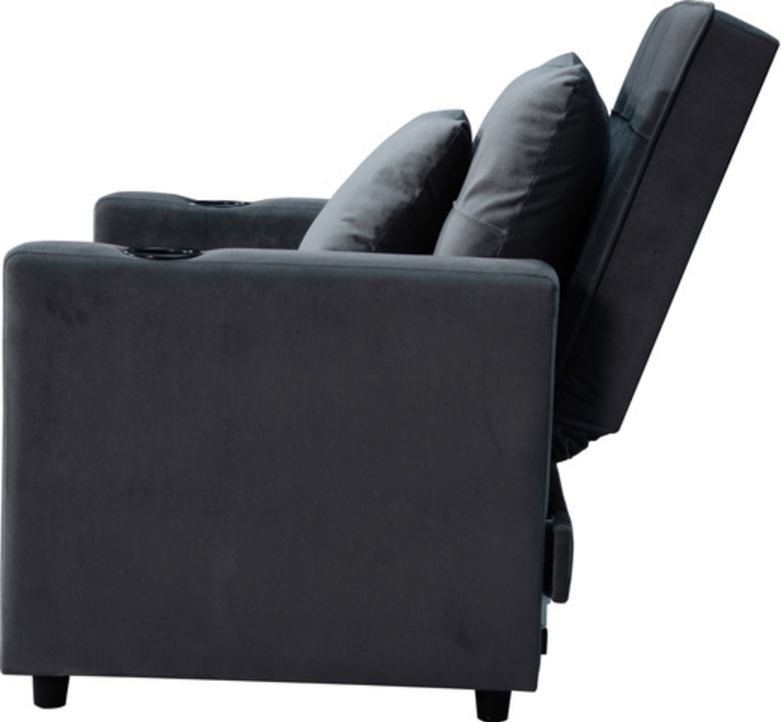 כורסת מיטה נפתחת דגם ליבורנו Livorno אפור כהה