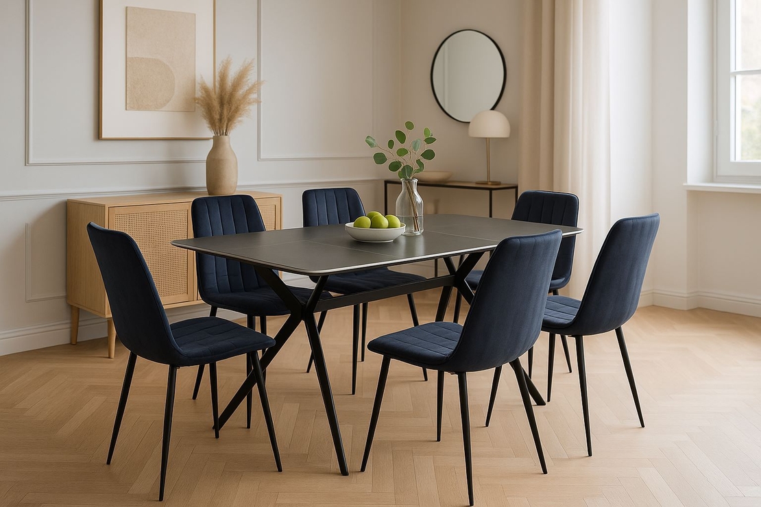 פינת אוכל מקרמיקה דגם טוסקנה 140X80 ס