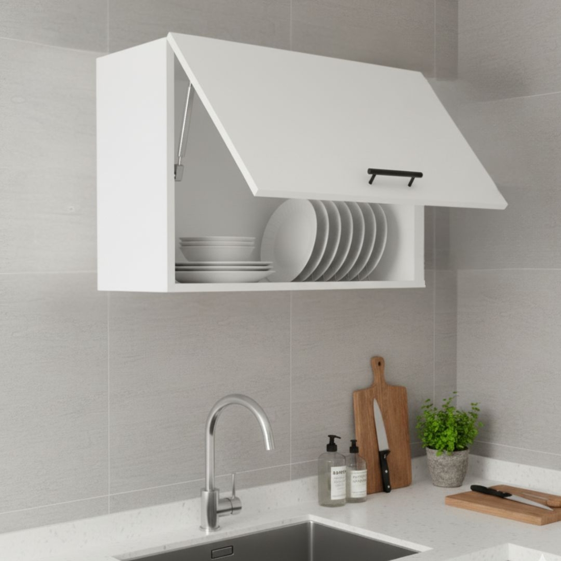 ארון שרות עליון למטבח קלאפה ברוחב 60 דגם שרון