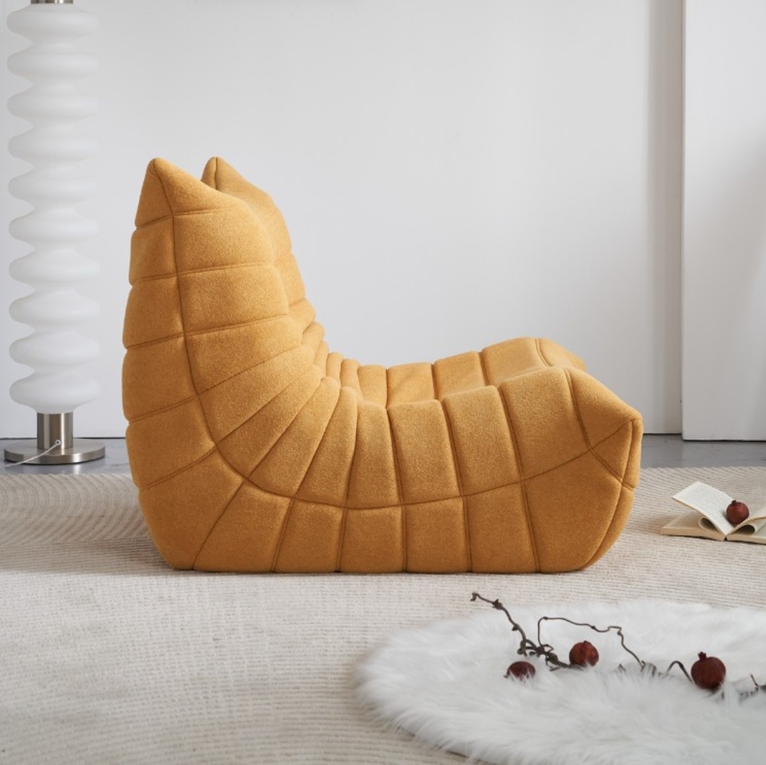 כורסת רביצה שזלונג דגם דייזי DAIZY חרדל