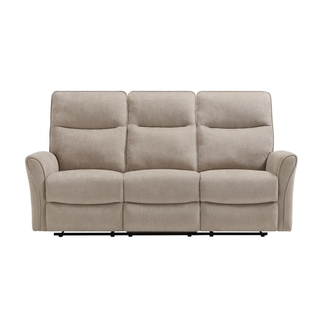 מערכת ישיבה 3+2 מבד עם 4 הדומים נשלפים דגם אנה בז'