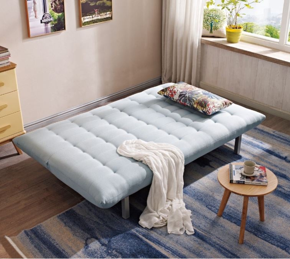 ספה מעוצבת נפתחת למיטה ברוחב וחצי דגם אריס ARIS תכלת