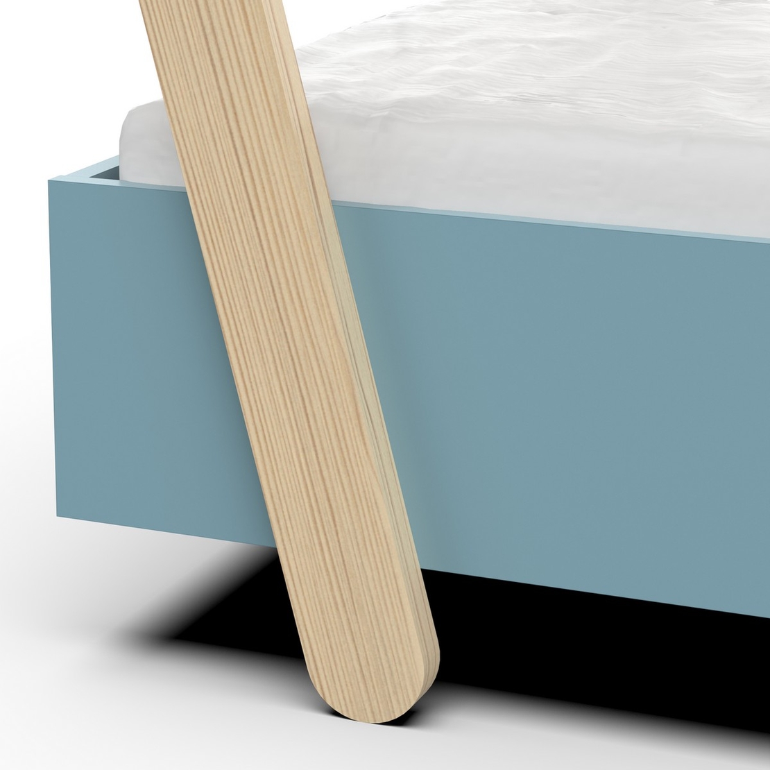 מיטת ילדים מעוצבת בצורת בית כולל מזרן דגם LODGE לודג'