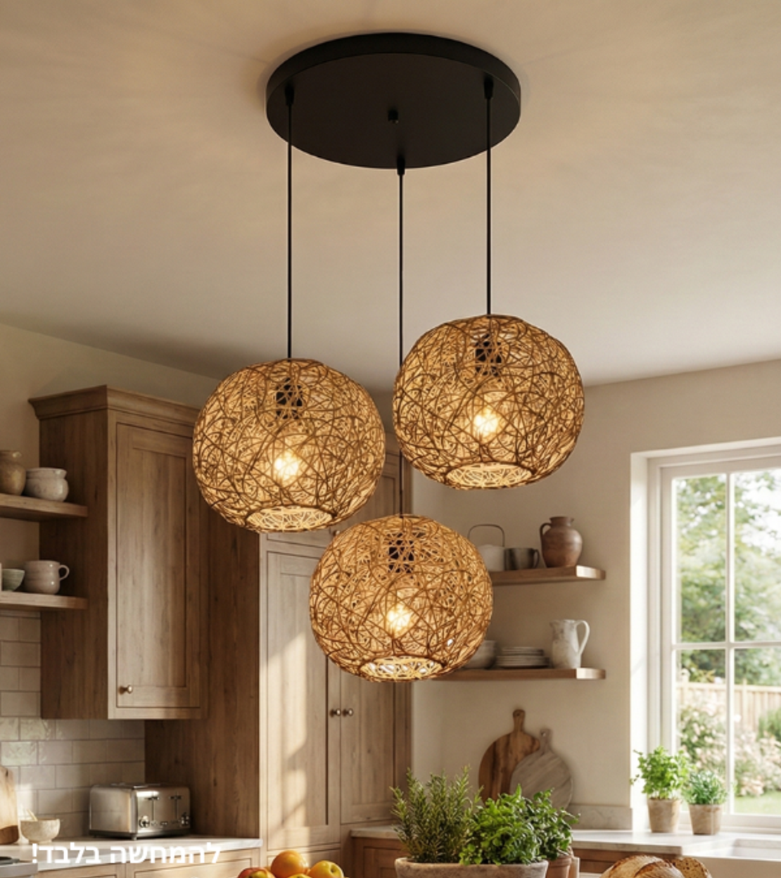 מנורת תלייה שלישייה 